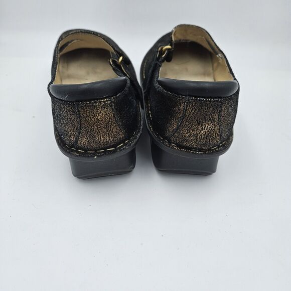 Alegria Peek-a-boo Mary Janes Dayna Copper Metallic Leather Women's Sz 39/9 - Picture 5 of 7
